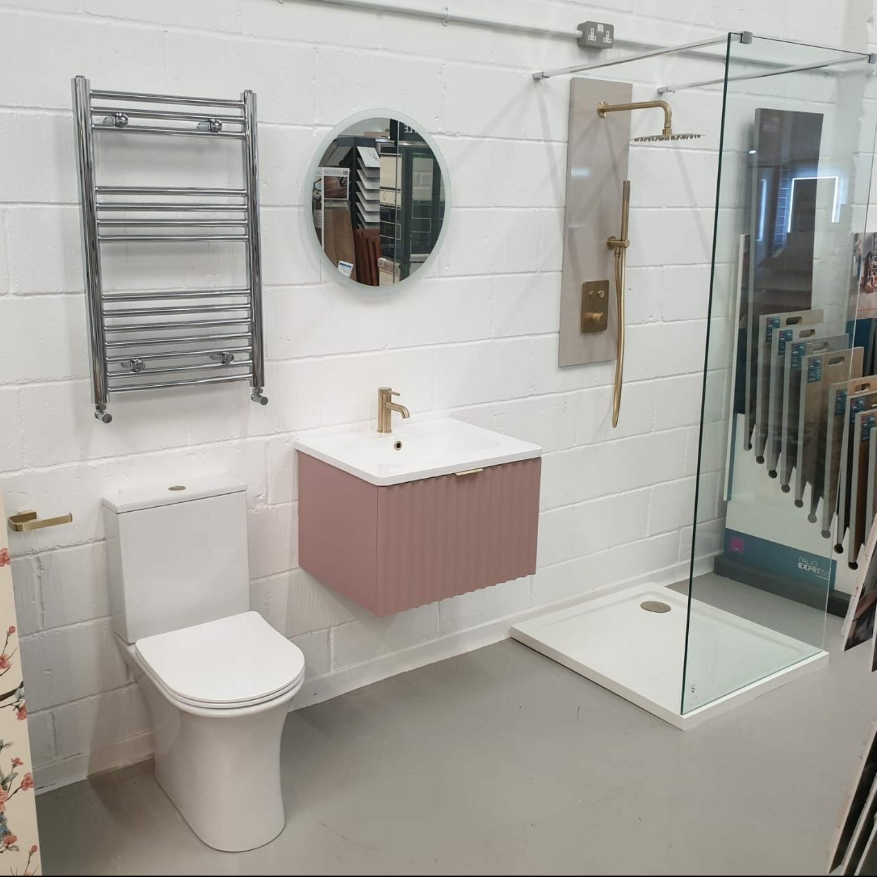 New bathroom displays in Melksham International Tiles